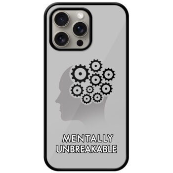Human Head Gears Illustration Metal TPU Printed Case