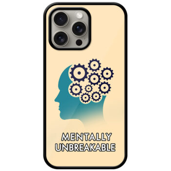 Human Head Gears Illustration Metal TPU Printed Case
