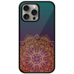 Imperial Gold Flower Design Metal TPU Printed Case