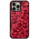 Unicolor Geometric Crystal Pattern Metal TPU Printed Case