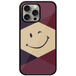 Vector Wink Emoji Illustration Metal TPU Printed Case