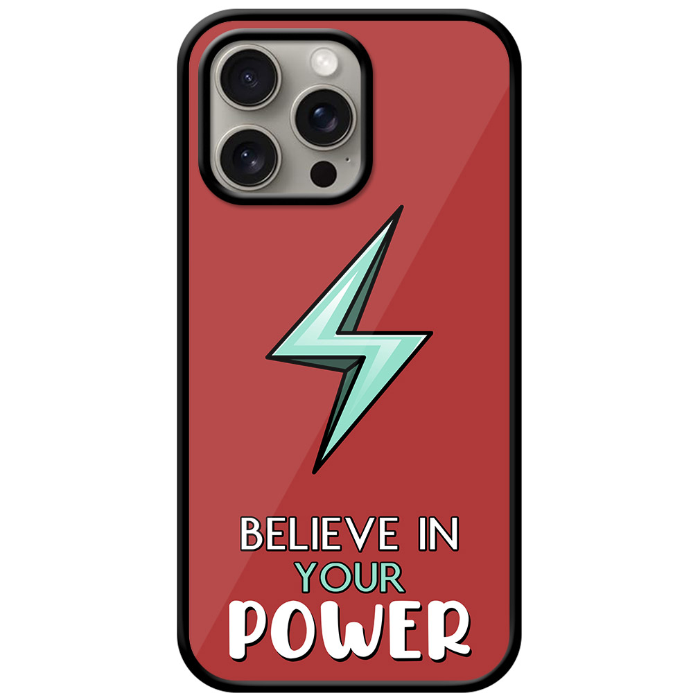Believe in Your Power Textart Metal TPU Printed Case