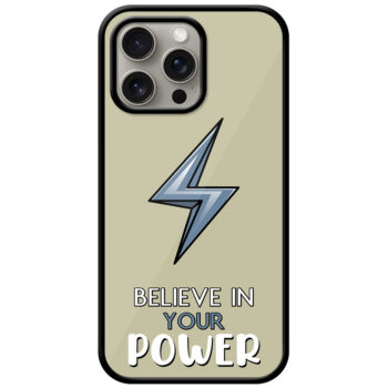 Believe in Your Power Textart Metal TPU Printed Case
