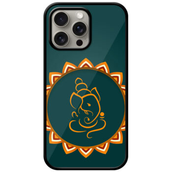 Lord Ganesha Floral Sketchart Metal TPU Printed Case
