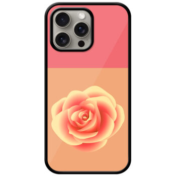 Colorful Vector Rose Design Metal TPU Printed Case