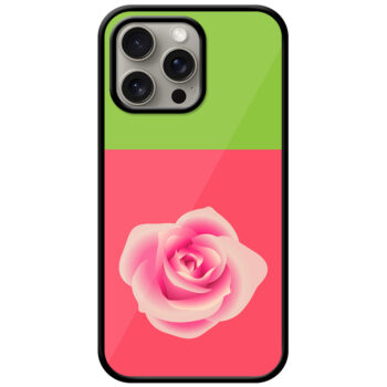 Colorful Vector Rose Design Metal TPU Printed Case