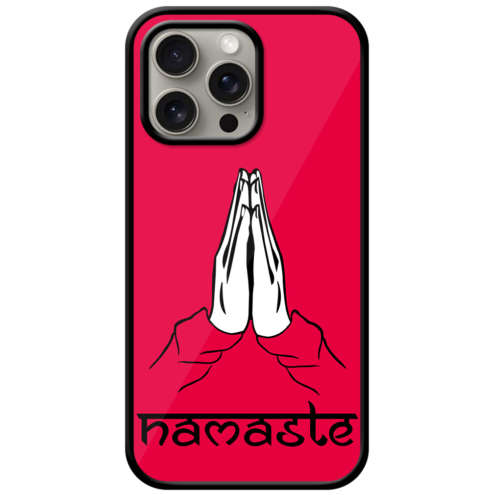 Namaste Vector Illustration Metal TPU Printed Case