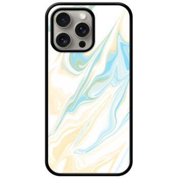 Aesthetic Liquid Marble Artwork Metal TPU Printed Case