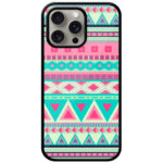 Geometric Band Pattern Metal TPU Printed Case