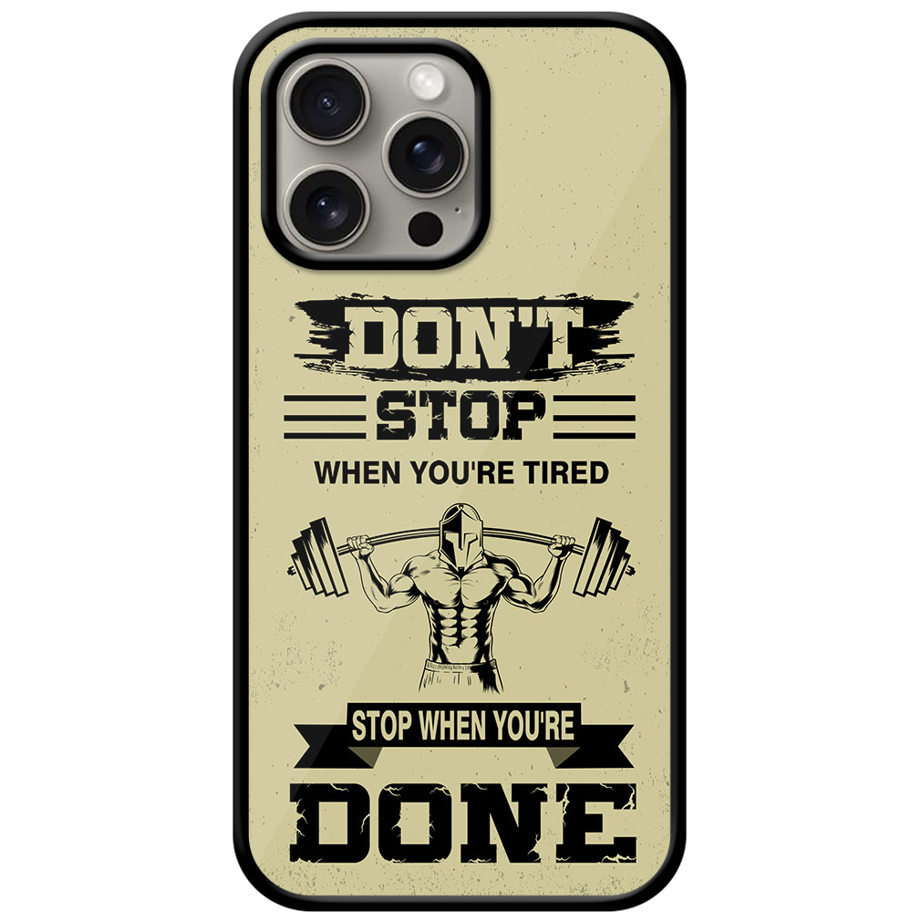 Weightlifting Men Vector Design Metal TPU Printed Case