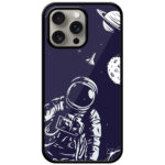 Astronaut Motivational Design Metal TPU Printed Case