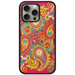 Paisley Pattern Artwork Metal TPU Printed Case