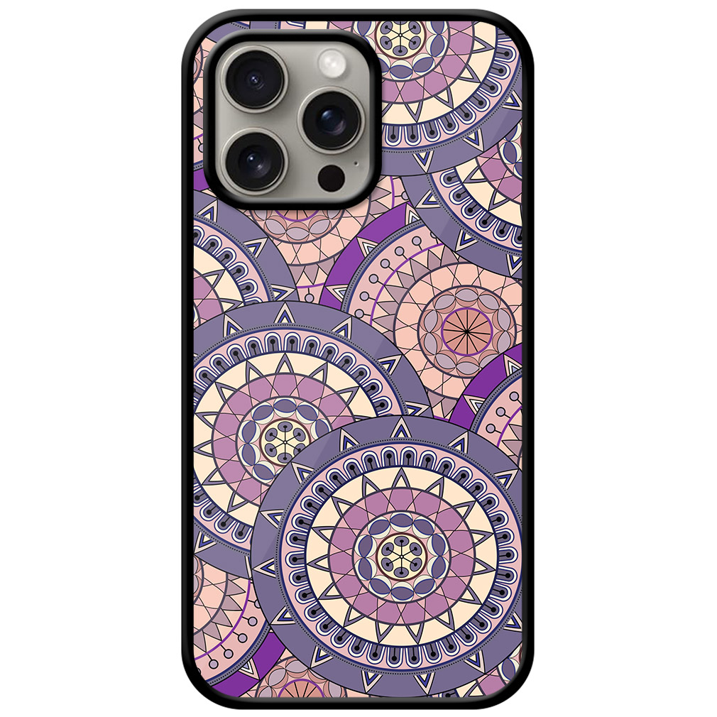 Ornate Floral Seamless Texture Metal TPU Printed Case