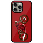 Cool Vintage Bike Vector Design Metal TPU Printed Case