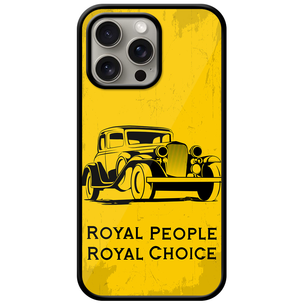 Classic Vintage Car Sketchart Metal TPU Printed Case