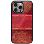 Decorative Semicircle Mandala Art Metal TPU Printed Case
