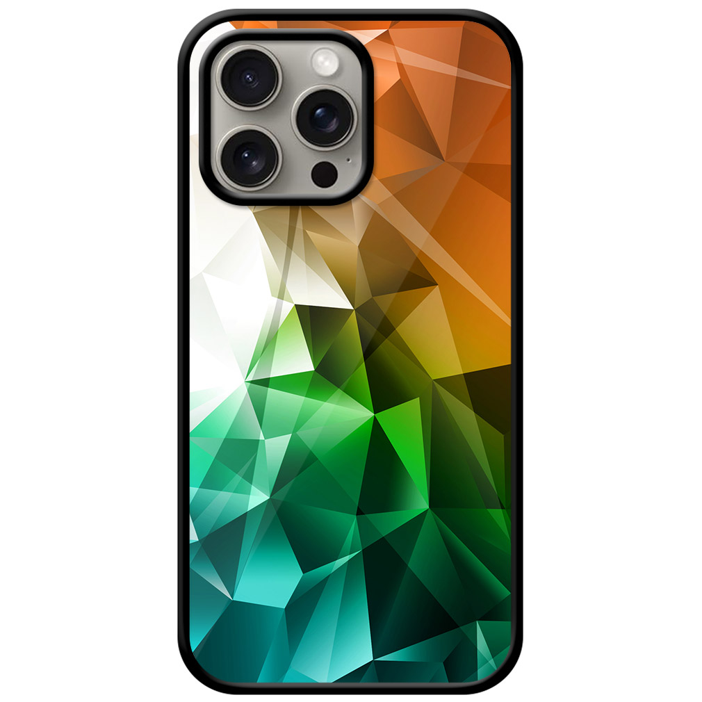 Elegant Crystal Graphic Design Metal TPU Printed Case