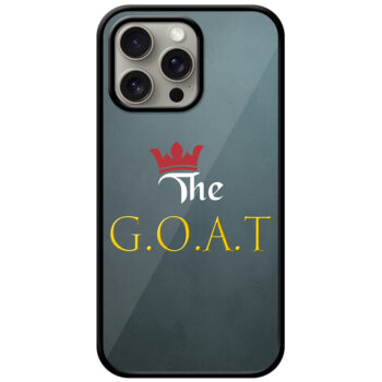 The GOAT Text Illustration Metal TPU Printed Case