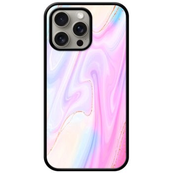 Alluring Liquid Marble Illustration Metal TPU Printed Case