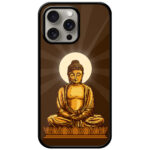 Lord Buddha Graphic Illustration Metal TPU Printed Case