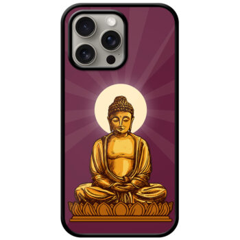 Lord Buddha Graphic Illustration Metal TPU Printed Case