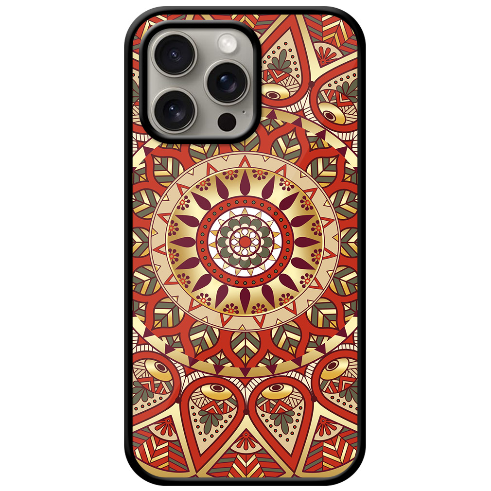 Mandala Artform Rangoli Pattern Metal TPU Printed Case