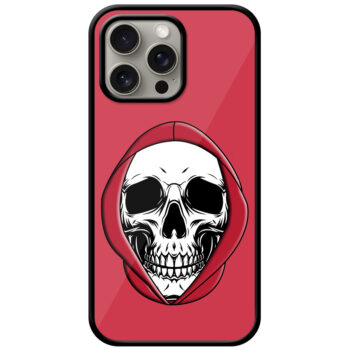 Ghost Hoodie Vector Skull Design Metal TPU Printed Case