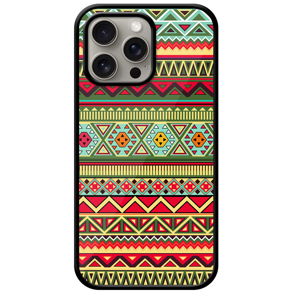 Ethnic Tribal Pattern Design Metal TPU Printed Case