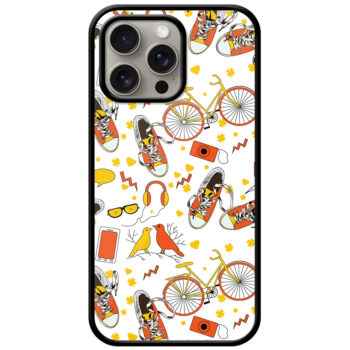 Fashion Accessories Uniform Pattern Metal TPU Printed Case