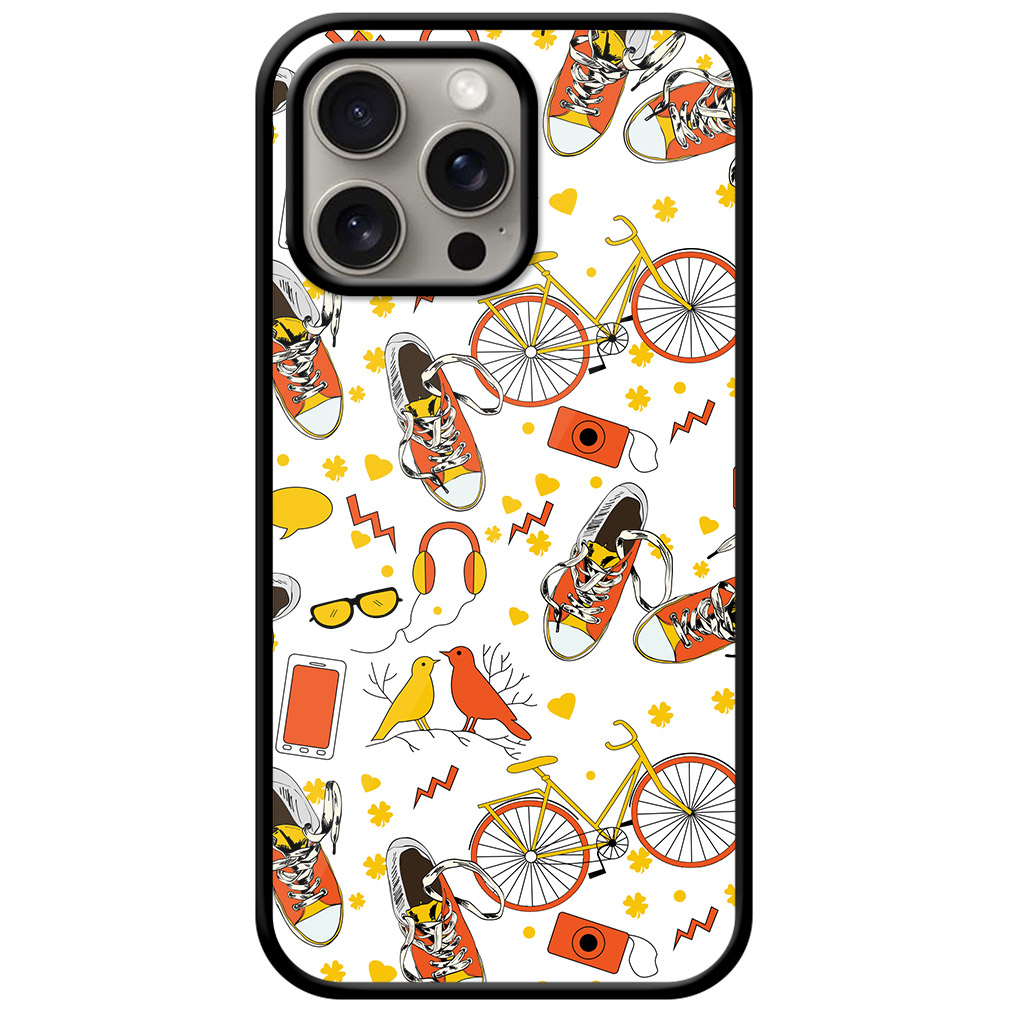Fashion Accessories Uniform Pattern Metal TPU Printed Case