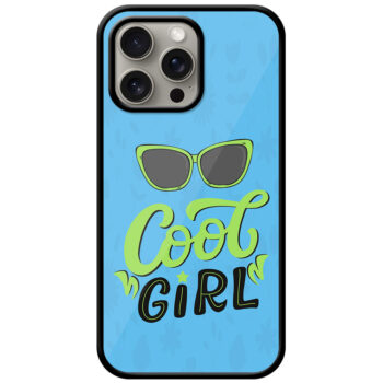 Cool Girl Stylish Vector Design Metal TPU Printed Case
