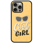 Cool Girl Stylish Vector Design Metal TPU Printed Case