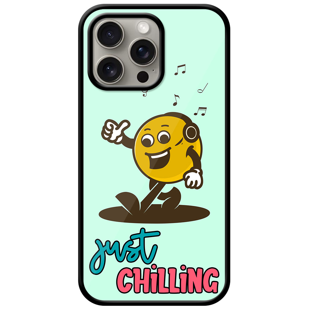 Just Chilling Music Vector Art Metal TPU Printed Case