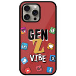 Gen Z Vibe Socialmedia Graphic Illustration Metal TPU Printed Case