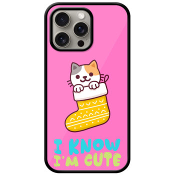 Cool Cat Christmas Stocking Artwork Metal TPU Printed Case