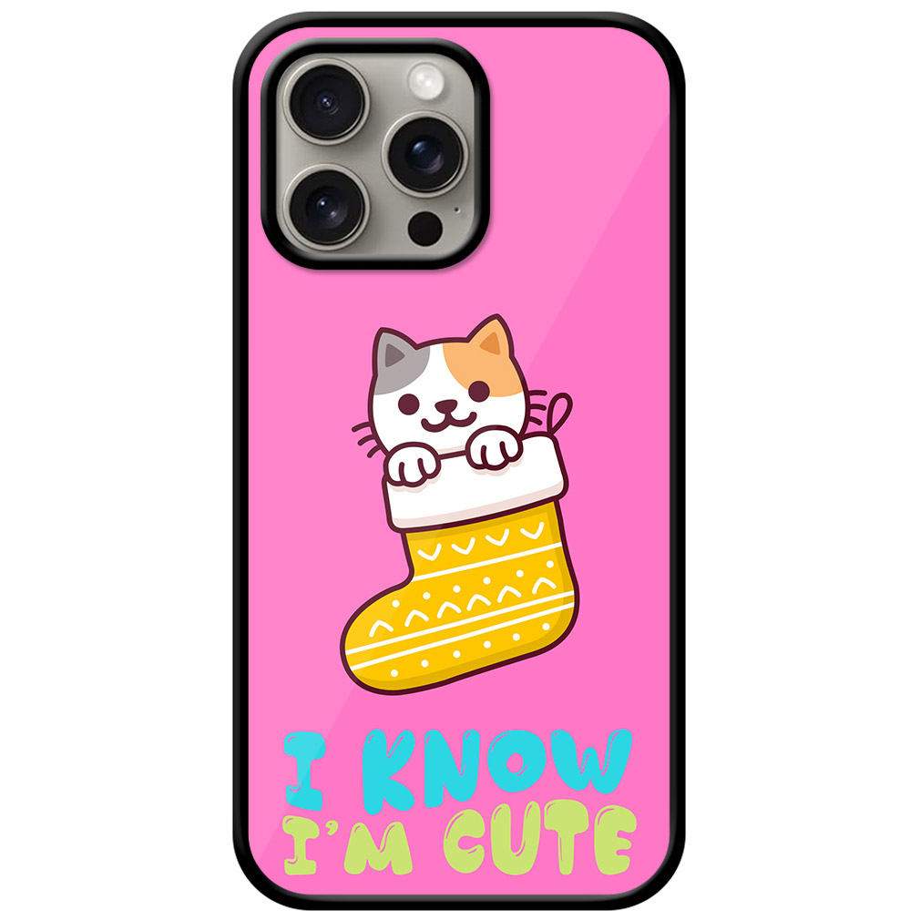 Cool Cat Christmas Stocking Artwork Metal TPU Printed Case