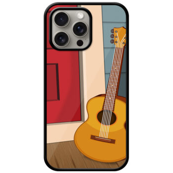 Acoustic Guitar Picture Art Metal TPU Printed Case