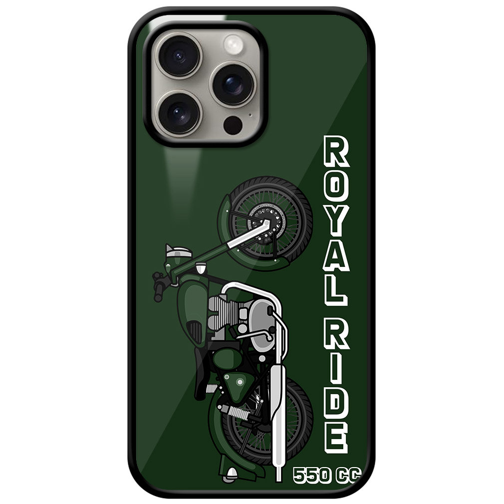 Royal Ride 550cc Motorbike Design Metal TPU Printed Case