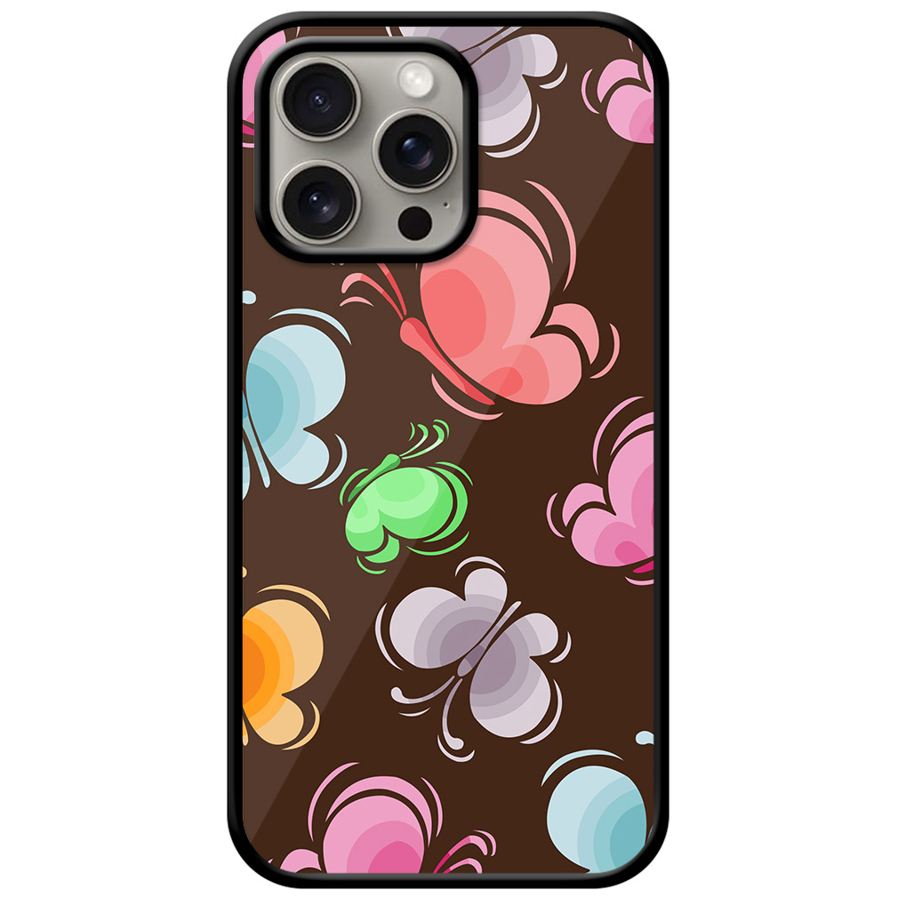 Unique Butterfly Pattern Metal TPU Printed Case