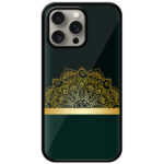 Golden Mandala Floral Design Metal TPU Printed Case