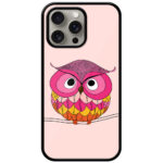 Adorable Owl Illustration Metal TPU Printed Case