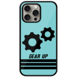Gear Up Graphic Illustration Metal TPU Printed Case
