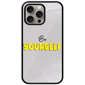 Be Yourself Textart Metal TPU Printed Case