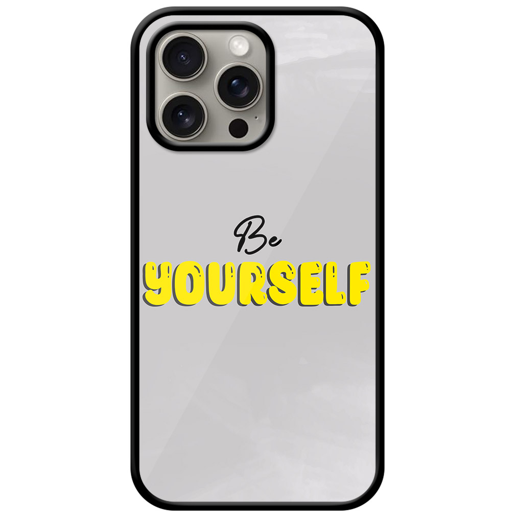 Be Yourself Textart Metal TPU Printed Case
