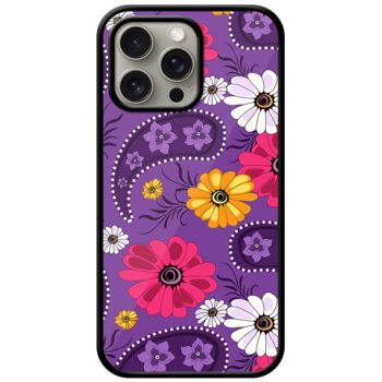 Daisy Flower Vector Illustration Metal TPU Printed Case