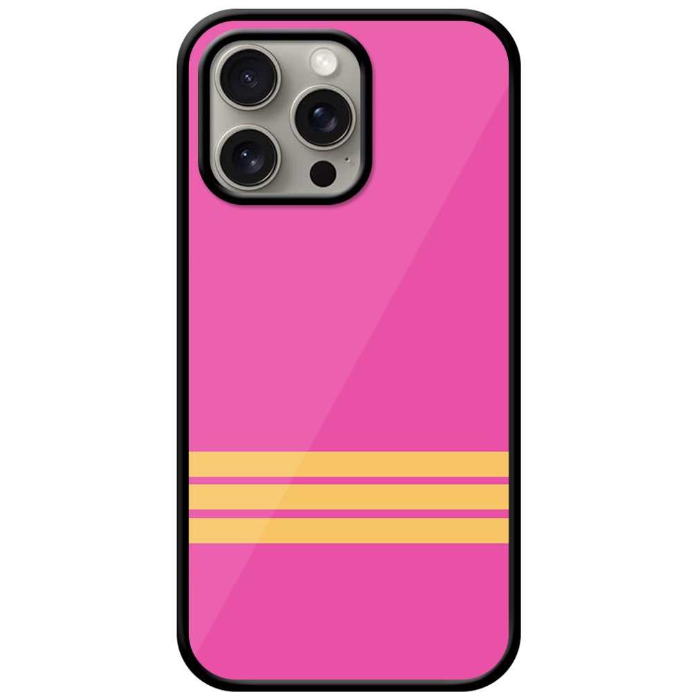 Sober Bold Stripe Pattern Metal TPU Printed Case