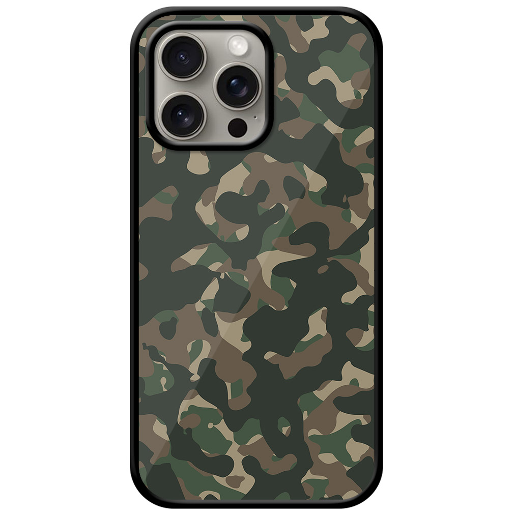 Soldier Camouflage Pattern Metal TPU Printed Case