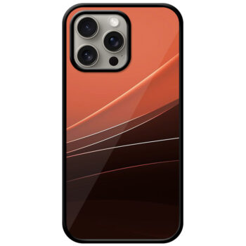 Abstract Waves Design Metal TPU Printed Case