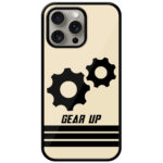 Gear Up Graphic Illustration Metal TPU Printed Case