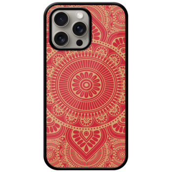 Elegant Gold Mandala Design Metal TPU Printed Case